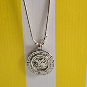 Sterling Silver Medallion Necklace